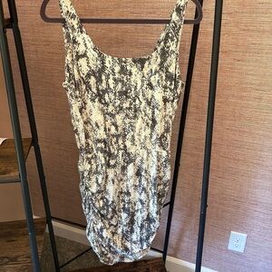 NEW TART BODYCON DRESS snake skin mini